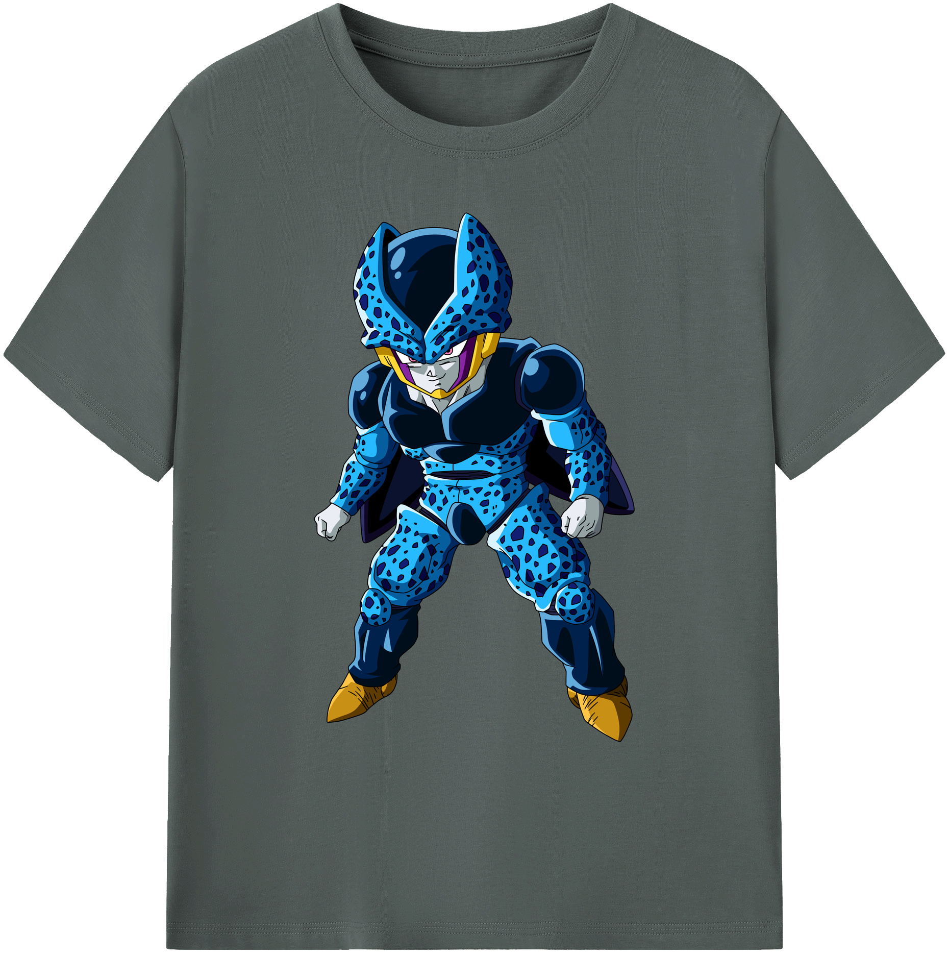 （画像用） ドラゴンボール セル DRAGON BALL Cell 綿100％ メンズ半袖Tシャツ｜肌触りやわらか＆通気性
